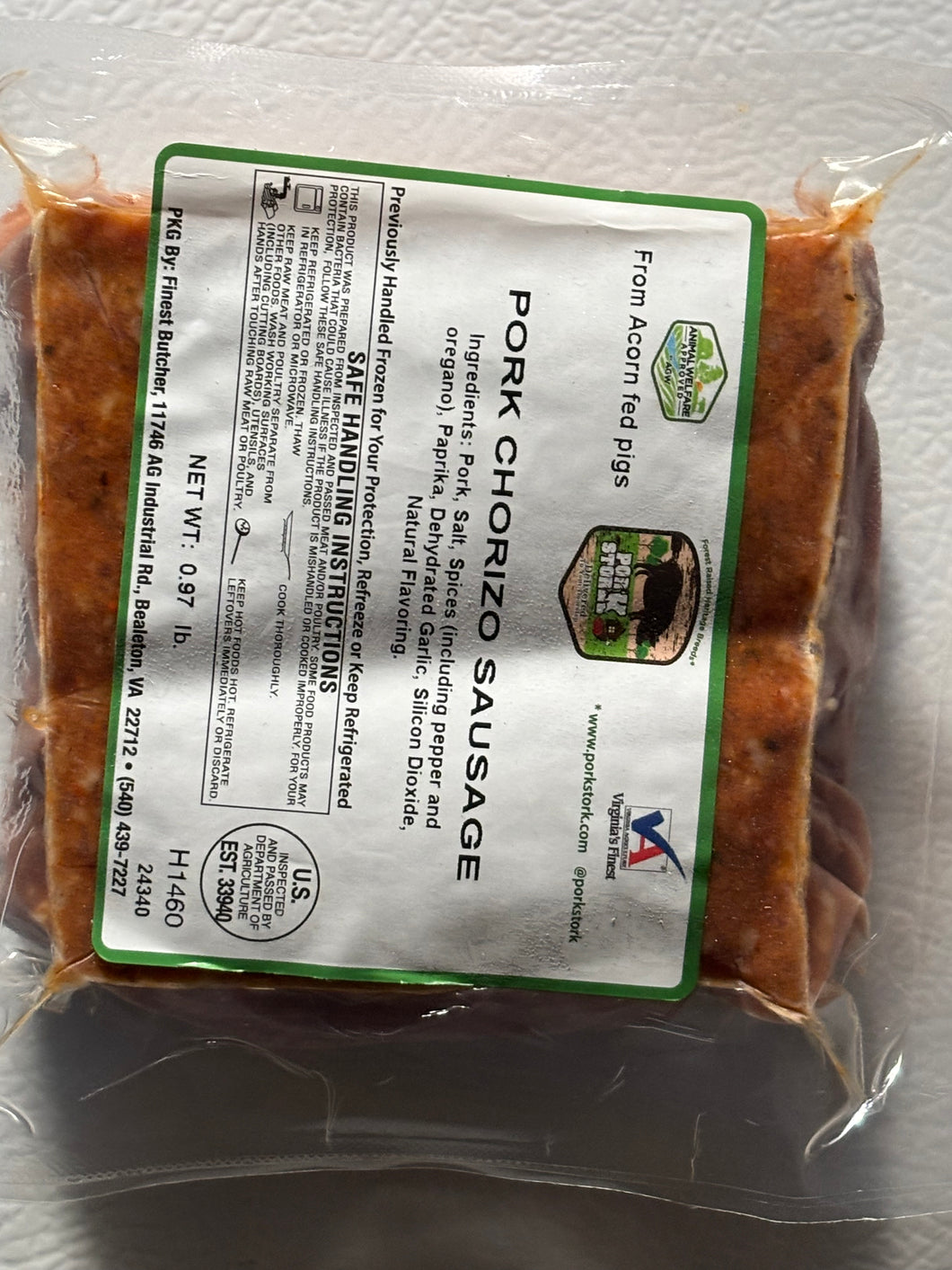 Ground Pork variety 1lb  (Sage, Chorizo, Sweet Italian)